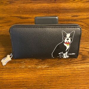 Marc Tetro Boston Terrier Black Wallet